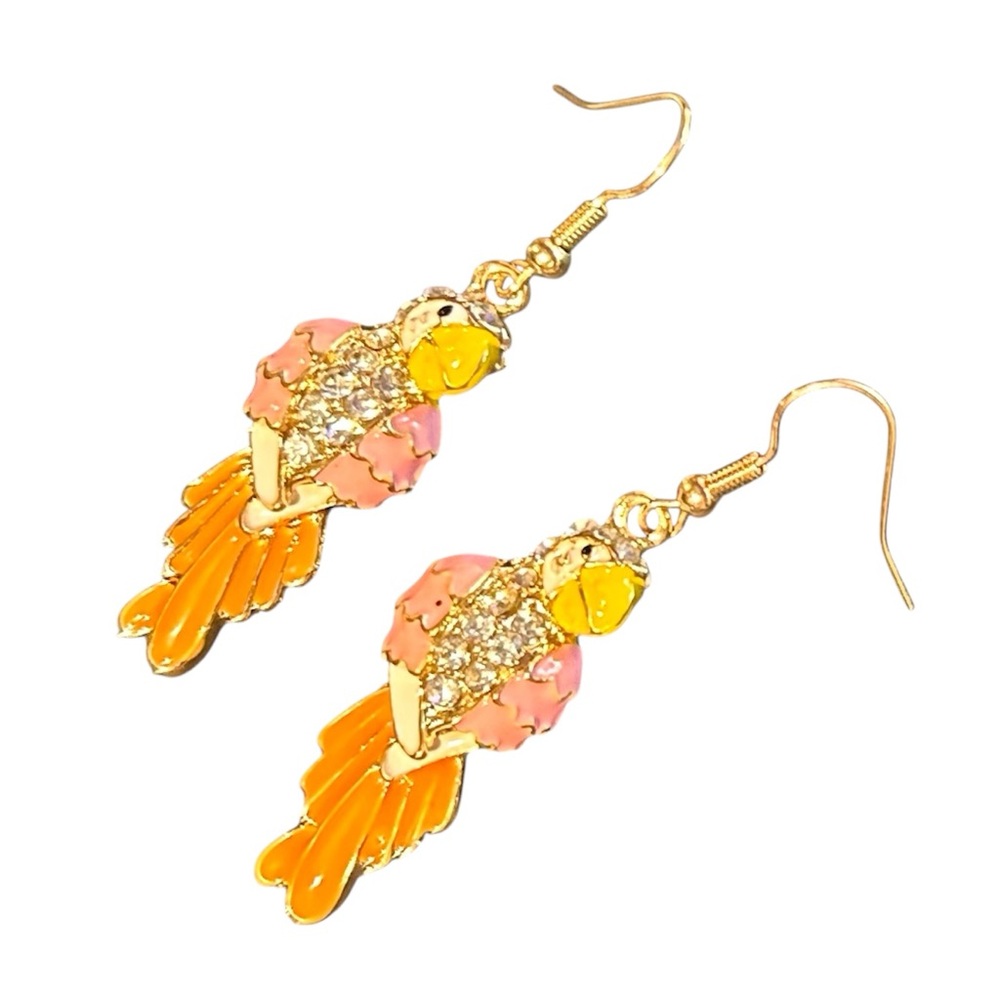 Colorful Parrot Earrings